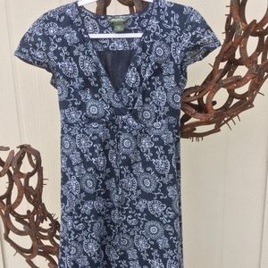 4/25 🌵🌵🌵 Eddie Buaer Navy  Bandana Dress